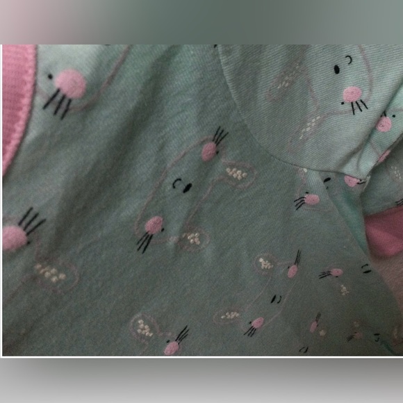 NWOT Gerber Bunny Pattern Long Sleeve Onesie - Picture 5 of 5